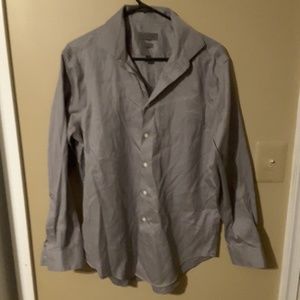 Calvin Klein Slim Fit Silver Dress Shirt